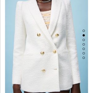 Zara White Blazer
